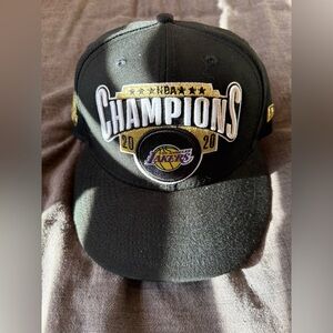 New Era Black LA Lakers 2020 championship hat